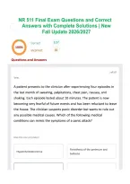 NR 511 Final Exam Questions and Correct Answers with Complete Solutions &vert; New Fall Update 2026&sol;2027