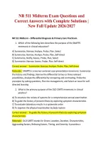 NR 511 Midterm Exam Questions and Correct Answers with Complete Solutions &vert; New Fall Update 2026&sol;2027