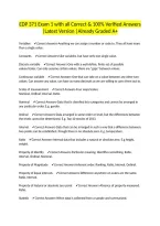 EDP 371 Exam 1 with all Correct & 100&percnt; Verified Answers &vert;Latest Version &vert;Already Graded A&plus;