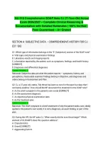  NU 518 Comprehensive SOAP Note CJ 27-Year-Old Actual Exam 2026&sol;2027 &ndash; Complete Clinical Reasoning & Documentation with Detailed Rationales &vert; 100&percnt; Verified &vert; Pass Guaranteed &ndash; A&plus; Graded