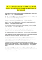 EDP 371 Exam 1 2027 with all Correct & 100&percnt; Verified Answers &vert;Actual Complete Update &vert;Already Graded A&plus; &lpar;Just Released&rpar;