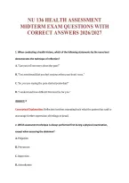 Nu 136 EXAM Bundle &vert; Update Questions with complete and Verified solutions&period;