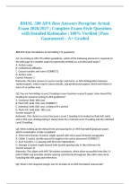 &NewLine;BMAL 590 APA Best Answers Peregrine Actual Exam 2026&sol;2027 &vert; Complete Exam-Style Questions with Detailed Rationales &vert; 100&percnt; Verified &vert; Pass Guaranteed &ndash; A&plus; Graded&NewLine;