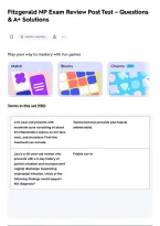 Fitzgerald NP Exam Review Post Test &ndash; Questions&NewLine;& A&plus; Solutions&NewLine;