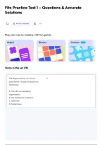 Fitz Practice Test 1 &ndash; Questions & Accurate&NewLine;Solutions
