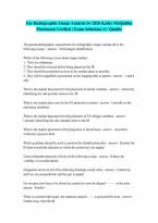 For Radiographic Image Analysis by 2026 Kathy McQuillen Martensen 100 Correct Answers Verified A Graded