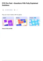 FITZ Pre-Test&colon; &ndash;Questions With Fully Explained&NewLine;Solutions
