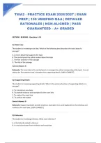 Tsia2 - Practice Exam 2026&sol;2027 &vert; Exam Prep &vert; 150 Verified Q&A &vert; Detailed Rationales &vert; Ngn-Aligned &vert; Pass Guaranteed &ndash; A&plus; Graded