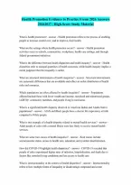 Health Promotion Translating Evidence to Practice Frenn 2026 Answers 20262027 RATED A