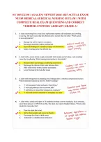 Nu 185 Exam 1 &lpar;Galen&rpar; Newest 2026&sol; 2027 Actual Exam&vert; &NewLine;Nu185 Medical-Surgical Nursing Ii Exam 1 With &NewLine;Complete Real Exam Questions And Correct &NewLine;Verified Answers&sol; Already Grade A&plus; 