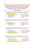 Nu 185 Exam 2 &lpar;Galen&rpar; Newest 2026&sol; 2027 Actual Exam&vert; &NewLine;Nu185 Medical-Surgical Nursing Ii Exam 2 With &NewLine;Complete Real Exam Questions And Correct &NewLine;Verified Answers&sol; Already Grade A&plus; 