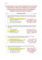 Nu 185 Exam 3 &lpar;Galen&rpar; Newest 2026&sol; 2027 Actual Exam&vert; &NewLine;Nu185 Medical-Surgical Nursing Ii Exam 3 With &NewLine;Complete Real Exam Questions And Correct &NewLine;Verified Answers&sol; Already Grade A&plus; 
