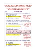 NU 185 EXAMS &lpar;GALEN&rpar; NEWEST 2026&sol; 2027 PACKAGE DEAL&vert;  NU185 MEDICAL-SURGICAL NURSING II EXAMS WITH  COMPLETE REAL EXAM QUESTIONS AND CORRECT  VERIFIED ANSWERS&sol; ALREADY GRADED A&plus; 