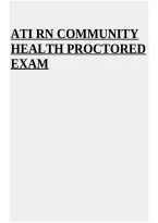 ATI RN Community Health Proctored Exam &ndash; Practice Questions with Answers and Rationales