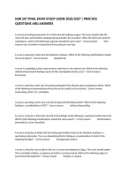 Nur 207 Final Exam Study Guide 2026&sol;2027 &vert; Practice Questions And Answers