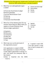 Enterprise Data Management Implementer Certification Exam with all Correct & 100&percnt; Verified Answers &vert;Already Graded A&plus;