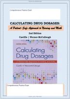 Test Bank&colon; Calculating Drug Dosages a Patient Safe Approach to Nursing and Math &lpar;2nd Edition&rpar; - Graded A&plus; Compre&period;&period;&period;