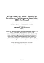 ALF Core Training Exam Version 1 &ndash; Practice Questions and Answers 2025