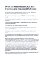 ECON 528 Midterm Exam 2026-2027 Questions and Answers 100&percnt; Correct