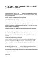 Nur 207 Final Exam Study Guide 2026&sol;2027 &vert; Practice Questions And Answers