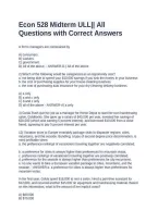 Econ 528 Midterm ULL&vert;&vert; All Questions with Correct Answers