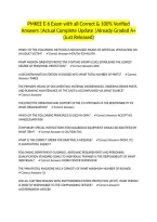 PMKEE E-6 Exam with all Correct & 100&percnt; Verified Answers &vert;Actual Complete Update &vert;Already Graded A&plus; &lpar;Just Released&rpar;