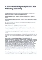 ECON 528 Midterm&vert;&vert; 187 Questions and Answers &lpar;Graded A&plus;&rpar;&NewLine;&NewLine;