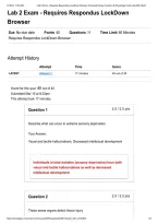 BIO 152 Essential Human Anatomy & Physiology II Lab 2 Exam Questions with 100&percnt; Correct Answers Fall 2026 &vert; Portage Learning &vert; Respondus LockDown Browser