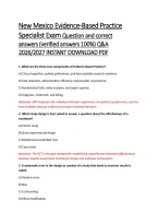 New Mexico Evidence Bar Exam Questions and Correct Answers&NewLine;&NewLine;