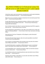 Navy PMK-EE &lpar;PMKEE&rpar; for E-6 Professional Conduct Test with all Correct & 100&percnt; Verified Answers &vert;Latest Update &vert;Already Graded A&plus;