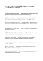 Nur 207 Exam 2 Study Guide 2026&sol;2027 &vert; Practice Questions And Answers