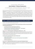 NUR 2180 MODULE 7 QUIZ ACTUAL EXAM 2026&sol;2027 &vert; Physical Assessment &vert; Questions & Verified Answers &vert; 100&percnt; Correct &vert; Rasmussen &vert; Pass Guaranteed - A&plus; Graded&NewLine;&NewLine;