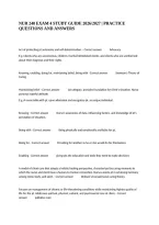 Nur 240 Exam 4 Study Guide 2026&sol;2027 &vert; Practice Questions And Answers
