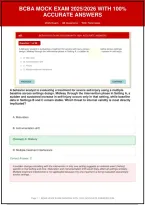 Bcba Mock Exam 2026 With 100&percnt; Accurate Answers Plus Rationales Q&A&vert; Instant Download Pdf