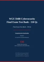 WGU D488 COMPLETE STUDY BUNDLE ACTUAL EXAM 2026&sol;2027 &vert; Pre-Assessment&comma; Objective Assessment & Final Exams &vert; Cybersecurity Architecture and Engineering &vert; Pass Guaranteed - A&plus; Graded