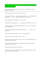 POLS 207 Exam&num;1 Lim TAMU Questions and Answers&period;