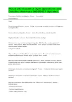 POLS 207 Exam&num; 2 Dyer Questions and Detailed Answers 2026&sol;2027 Updated&period;