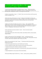 Pols 207 Exam &num;2 Tamu Smith Questions And Answers&period;