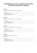 Pathfinder Nomenclature Updated Actual Exam&NewLine;Questions And Correct Answers