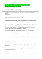 Pols 207 Exam &num;3 Questions All Answered Correctly&period;