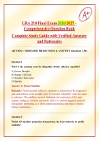 LRA 218 Final Exam 2026&sol;2027 &ndash; 200 Q&A w&sol; Rationales &ndash; Radiographic Positioning & Anatomy&NewLine;