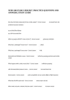 Nurs 240 Exam 3 2026&sol;2027 &vert; Practice Questions And Answers&comma; Study Guide