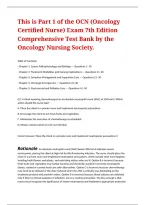 Comprehensive Oncology Nursing Certification Preparation Resource Covering Cancer Assessment&comma; Treatment Modalities&comma; Chemotherapy Safety&comma; Symptom Management&comma; Patient Education&comma; and Evidence-Based Cancer Care&NewLine;