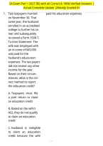EA Exam Part 1 2027 IRS with all Correct & 100&percnt; Verified Answers &vert;Actual Complete Update &vert;Already Graded A&plus;