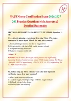 NAUI Nitrox Certification Exam 2026&sol;2027  &ndash; 200 Practice Q&A w&sol; Rationales &ndash; Diving Science&NewLine;