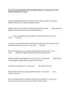 Psy 103 Exam Questions And Answers 2026&sol;2027 &vert; Psychology Study Guide And Practice Test