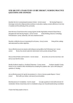 Nur 180 Unit 1 Exam Study Guide 2026&sol;2027 &vert; Nursing Practice Questions And Answers