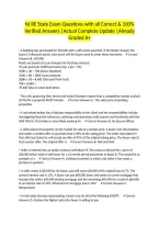 NJ RE State Exam Questions with all Correct & 100&percnt; Verified Answers &vert;Actual Complete Update &vert;Already Graded A&plus;