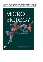 Test Bank for M&itilde;crob&itilde;ology w&itilde;th D&itilde;seases by Body System&comma; 6th &NewLine;Ed&itilde;t&itilde;on by Robert W&period; Bauman &vert; Quest&itilde;ons and Answers 2027&NewLine;