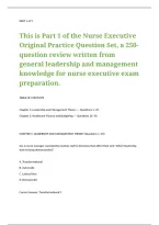 Comprehensive Nurse Executive Certification Preparation Resource Covering Healthcare Leadership&comma; Strategic Planning&comma; Financial Management&comma; Organizational Development&comma; Staff Performance&comma; and Evidence-Based Nursing Administration&NewLine;